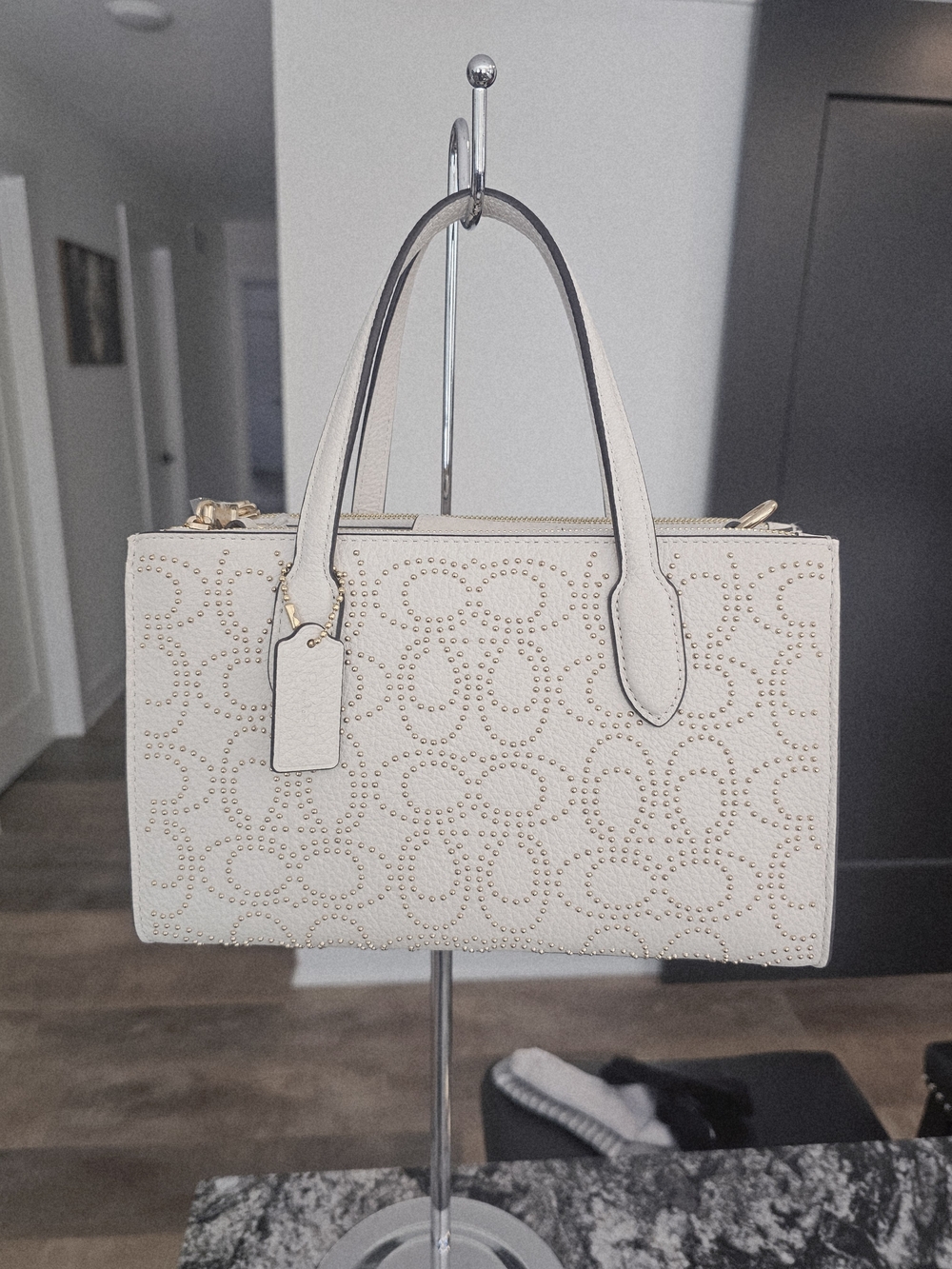 Coach Nina Nwt With Gold Rivets